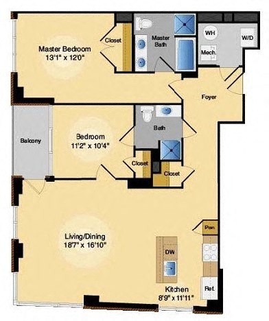 Floor plan at IO Piazza by Windsor